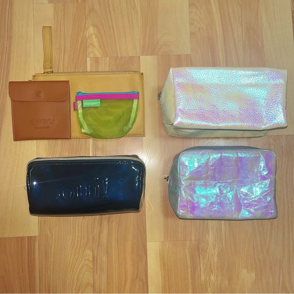 6-Piece Cosmetic Bag Set Makeup, Jewelry & Organizer Pouches